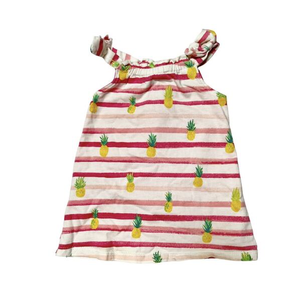 Baby Gap Pineapple Stripe Dress Size 6 Months - Picture 2 of 6